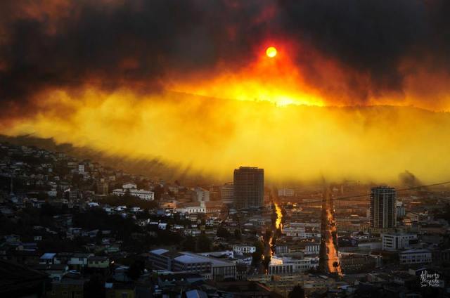Valparaíso en llamas, abril 2014